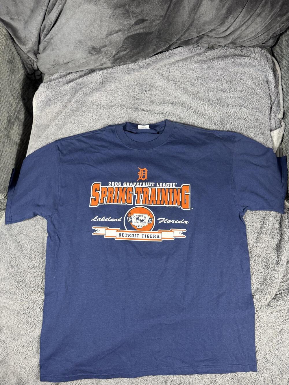 Detroit Tigers Shirt Mens 2XL Blue MLB Baseball CSA 2006 Spring Training Tee